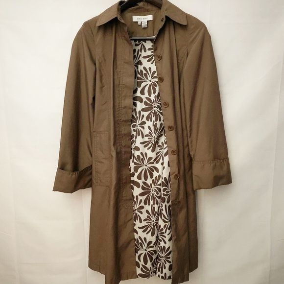 Zara Lightweight Trench Coat.  Brown.  Size Small - Picture 6 of 8